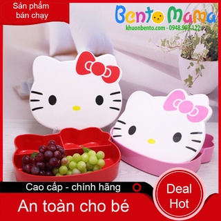 Hộp hello kitty 3 ngăn trang trí bento cho bé