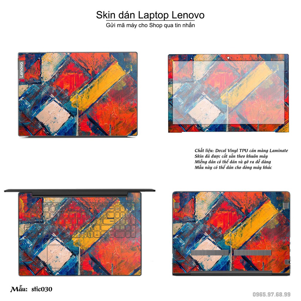 Skin dán Laptop Lenovo in hình Hoa văn sticker _nhiều mẫu 5 (inbox mã máy cho Shop)