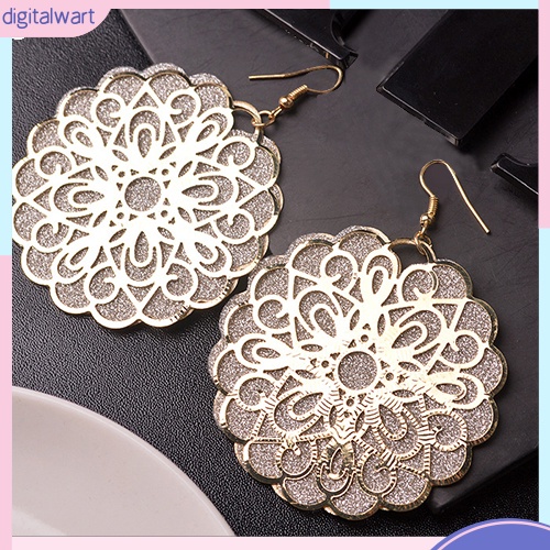 Hoa Tai Dáng Tròn Vintage Thời Trang Phong Cách Cho Nữ