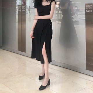 Váy 2 dây bèo ulzzang ảnh thật ở cuối nhé, ảnh khách chụp