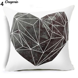 Letter Flower Geometric Pattern Throw Pillow Case Cushion Covers Sofa Decor