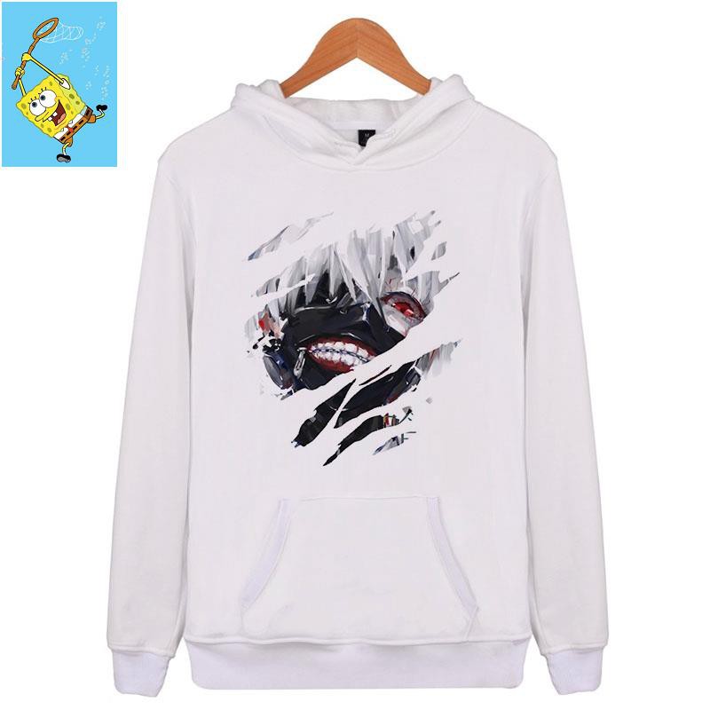 Áo Hoodie Kaneki Ken Tokyo Ghoul 2018 Thời Trang Đường Phố Cho Nam