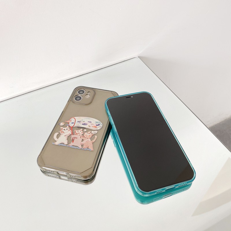 Three Cats TPU Phone Case For Iphone 12 11 Pro Max Xs Max Xr X 7 8 Plus 12Mini Cover | BigBuy360 - bigbuy360.vn