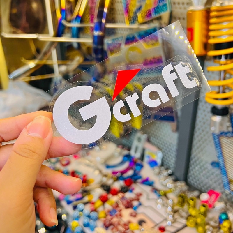 Tem Logo Sticker Gcraft Ghép nổi trên mọi nền màu ✌