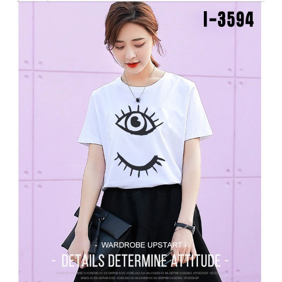 ÁO THUN NỮ TAY NGẮN IN HÌNH CON MẮT - CÓ BIGSIZE (S->4XL) -MR SHOP | BigBuy360 - bigbuy360.vn