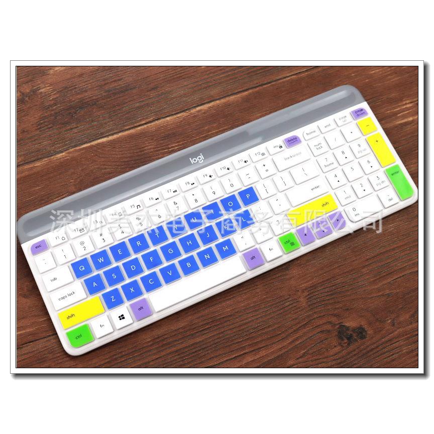 Vỏ bọc bàn phím Bluetooth không dây E.H.Logitech MK470 K580 bằng silicon chống bụi