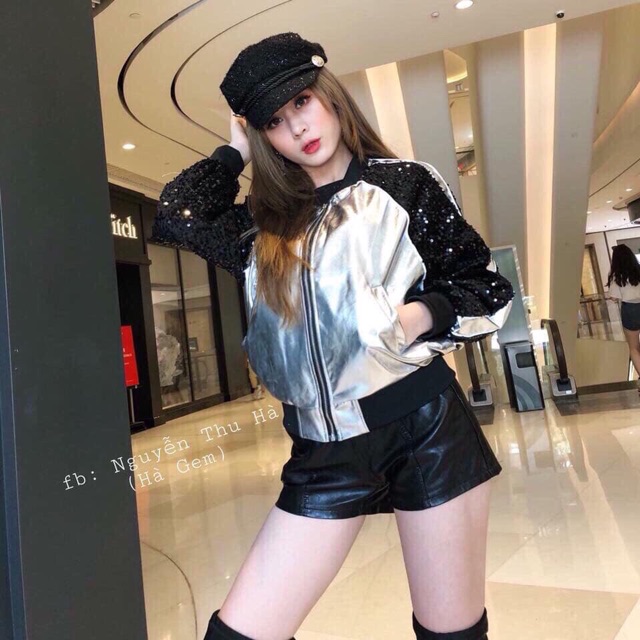 Áo da kim sa siêu đẹp