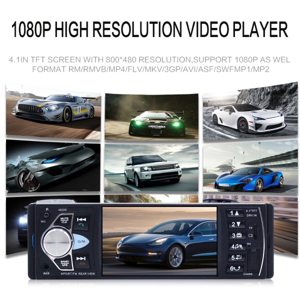 Đầu MP5 màn hình 4.1inch đa chức năng cho xe ô tô