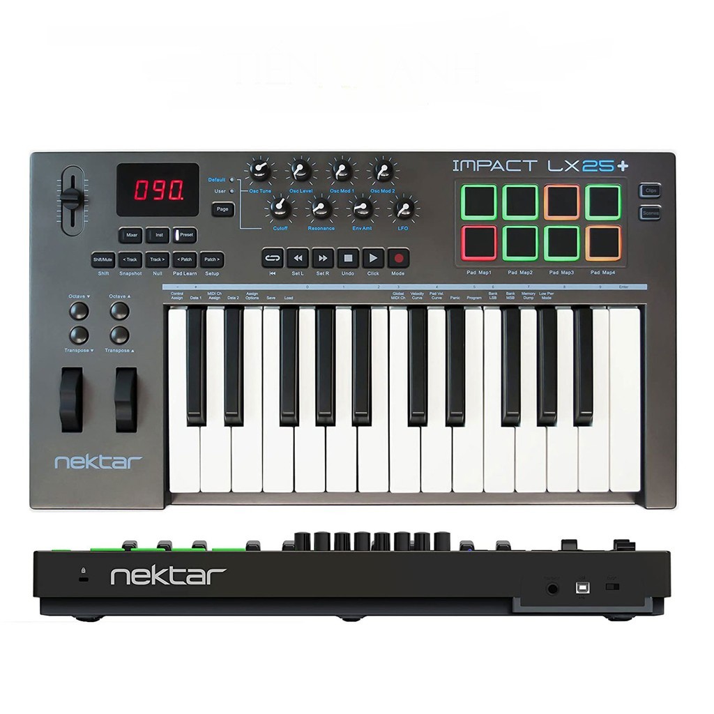 Nektar Impact LX25+ Midi Keyboard Controller 25 Phím Cảm ứng lực (Bàn phím sáng tác - Sản xuất âm nhạc Producer)