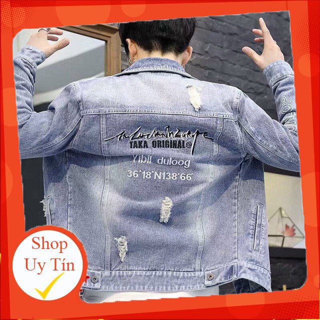 Áo Khoác Jean Nam ❤️FREESHIP❤️ Áo Khoác Bò Nam Thời Trang Chuẩn Hàng Shop Tô Tồ Shop - AKJN9