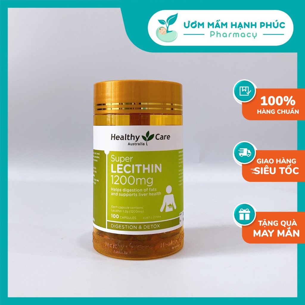 Mầm đậu nành Healthy Care Super Lecithin 100 viên  cân bằng nội tiết tố