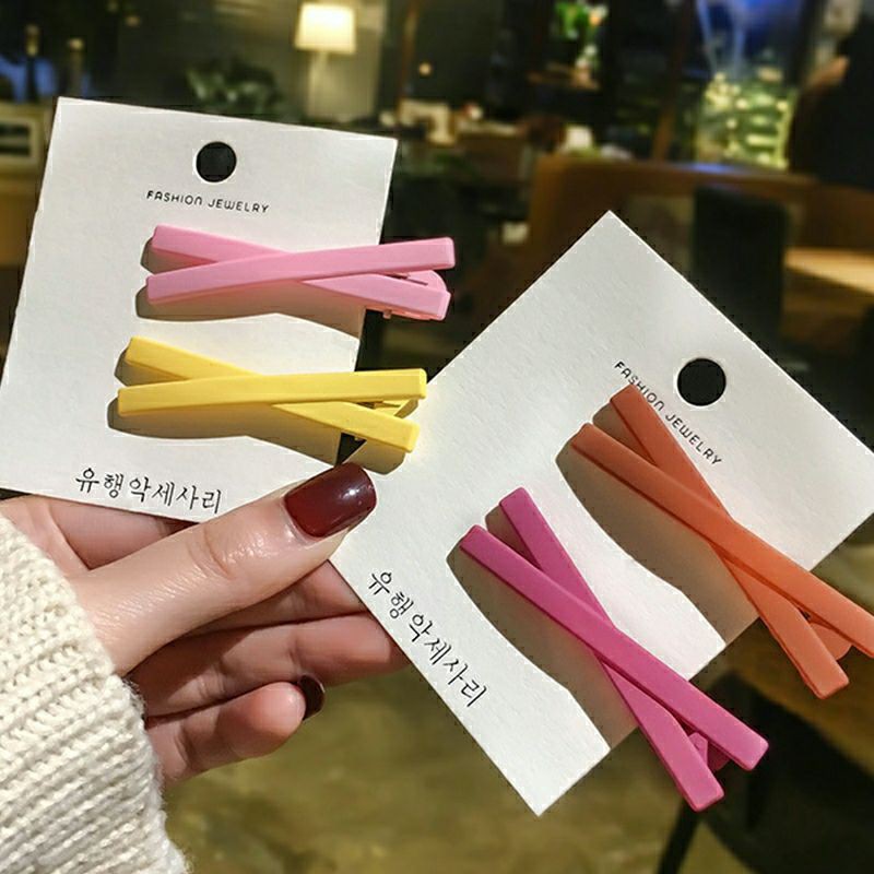 MỚI | KẸP TÓC CHỮ X KIỂU VINTAGE | MÀU TRƠN | VIDEO THẬT | KISS PLAZA