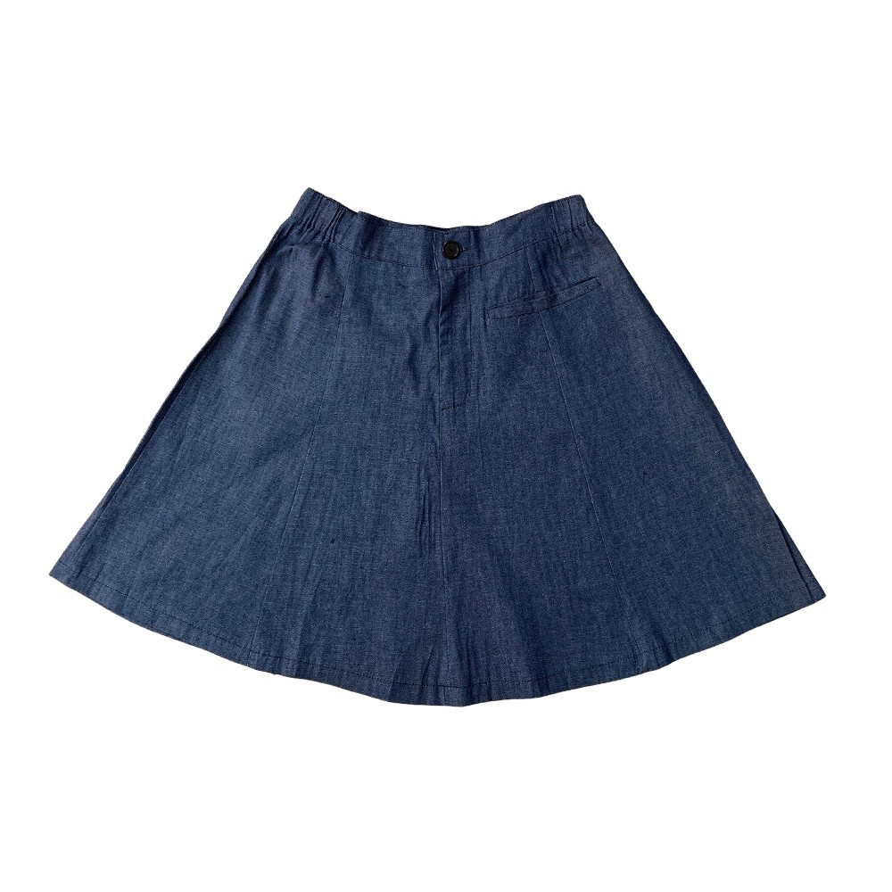 Chân váy chữ A ngắn màu xanh nhạt | BigBuy360 - bigbuy360.vn