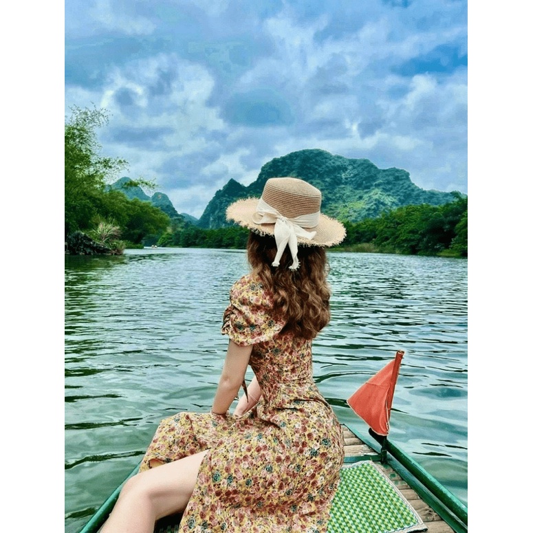 [HCM]ĐẦM XÒE HOA NỮ CỰC XINH THỜI TRANG QUÝ PHÁI HỌA TIẾT HOA SANG CHẢNH