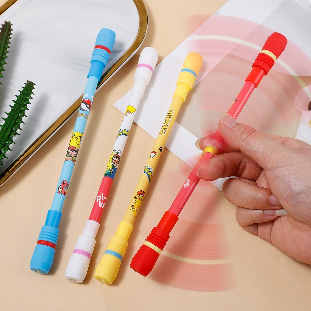 Bút bi xoay sáng tạo 0.5mm chống trượt có đèn led hỗ trợ thông minh giảm căng thẳng dành cho trường học/văn phòng 24h