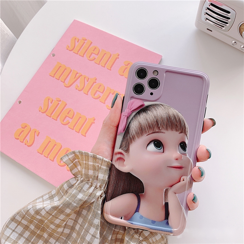 Ốp lưng iphone Biểu cảm cô bé 5/5s/6/6plus/6s/6splus/7/7plus/8/8plus/x/xr/xs/11/12/pro/max/plus/promax - Awifi  U3-14 | BigBuy360 - bigbuy360.vn