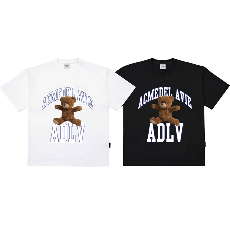 Áo Thun Cotton Tay Ngắn Dáng Rộng In Chữ Acme-de-Lie Thời Trang Cho Nam Và Nữ