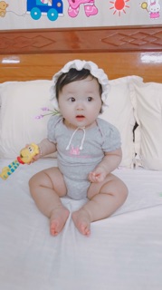 Mũ nón bèo trắng cho bé gái (0-15 tháng)