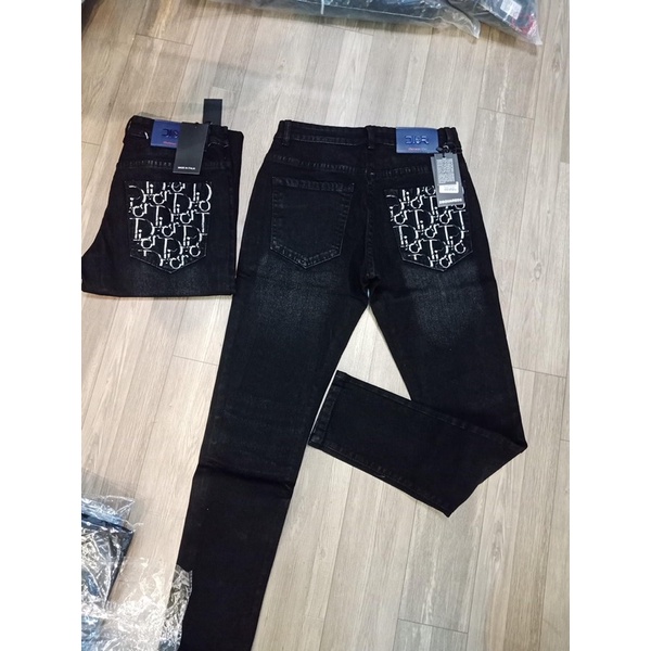 Quần jean Dior hoạ tiết, quần jean nam, quần jean Dior, quần bò dành cho nam