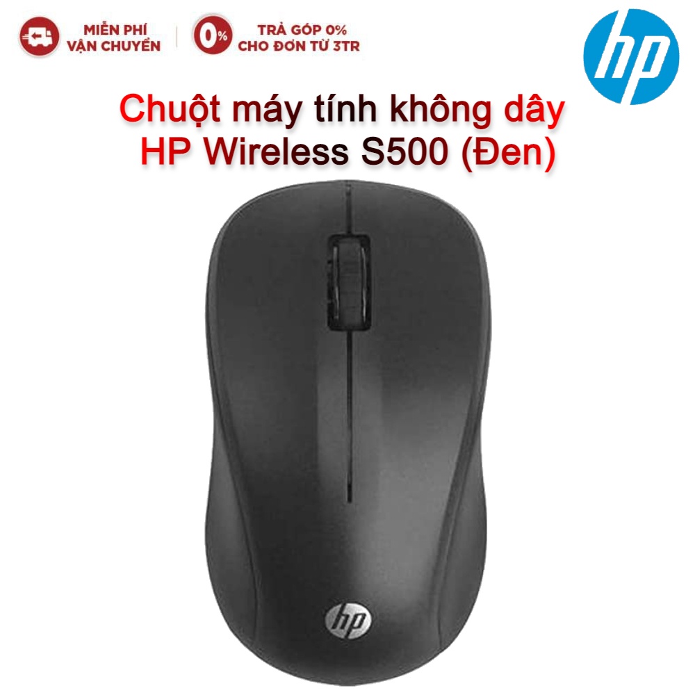 Chuột máy tính không dây HP Wireless S500 (Đen)