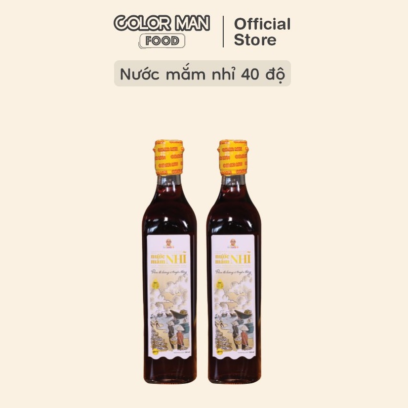 [DATE 02/05/24] Nước Mắm Nhỉ COLOR MAN 40 Độ Đạm Chai Thủy Tinh 500ml