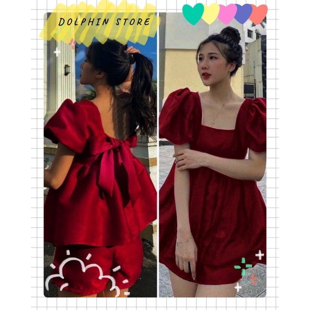 🎶BIGSIZE Set áo babydoll kèm quần short🎶