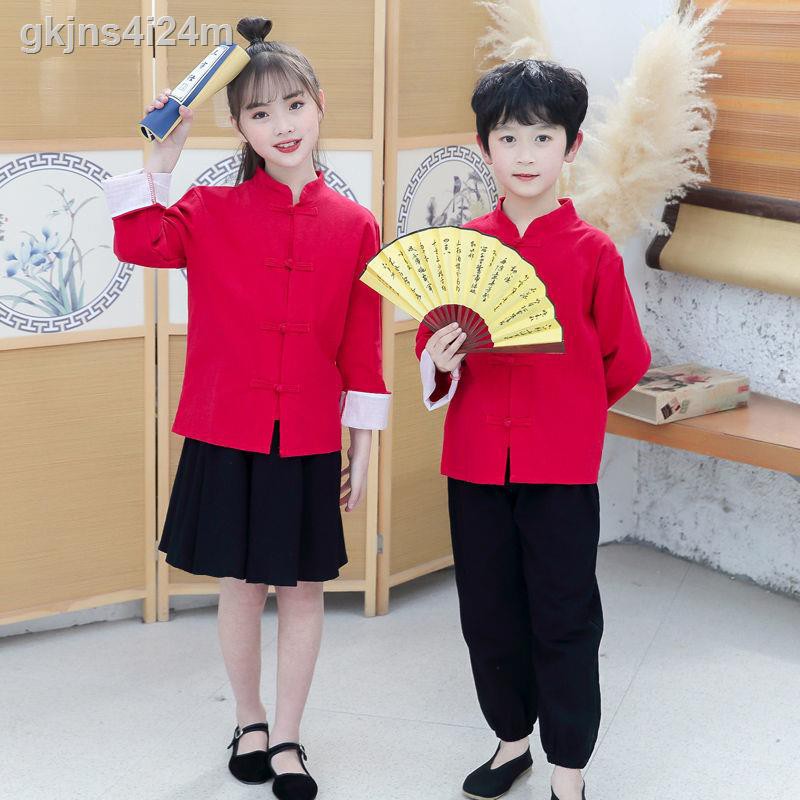 Cô gái và chàng trai Hanfu Phong cách Trung Quốc lễ hội trang phục dân tộc Tang phù hợp với đồng học sinh gia của