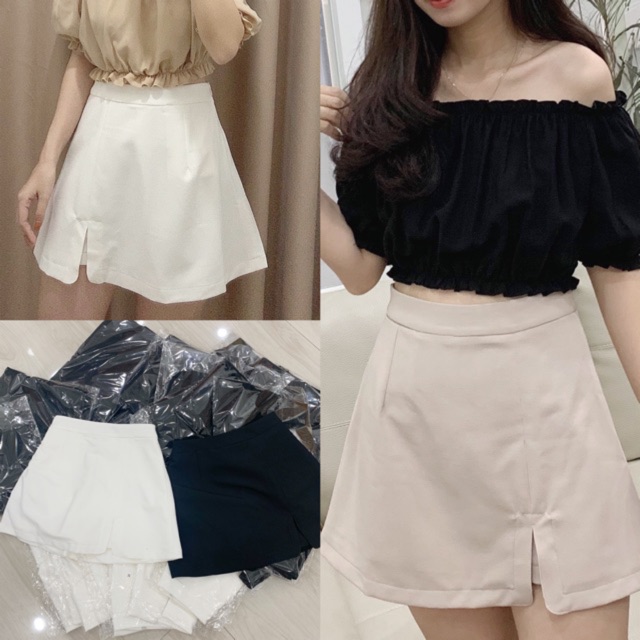 Chân váy quần (trắng, đen, be) | BigBuy360 - bigbuy360.vn