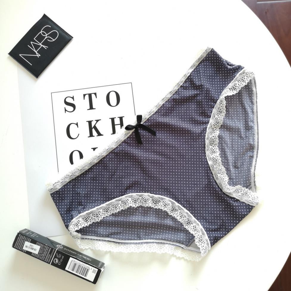 Quần lót nữ thun lạnh hoạ tiết viền ren