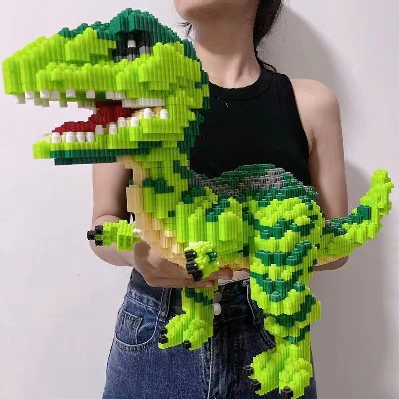 Khủng Long Đồ Chơi Lắp Ráp Mô Hình Dinosaur & ô tô tia chớp McQueen Cho Bé Phát Triển Trí Tuệ
