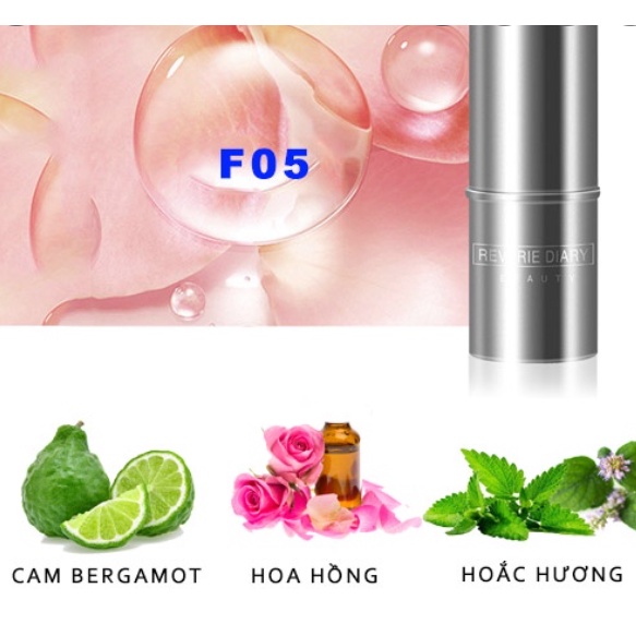 Nước hoa khô dạng thỏi Reverie Diary, nước hoa khô mùi Reverse Paris, hoa nhài và cam nội địa Trung cho nữ