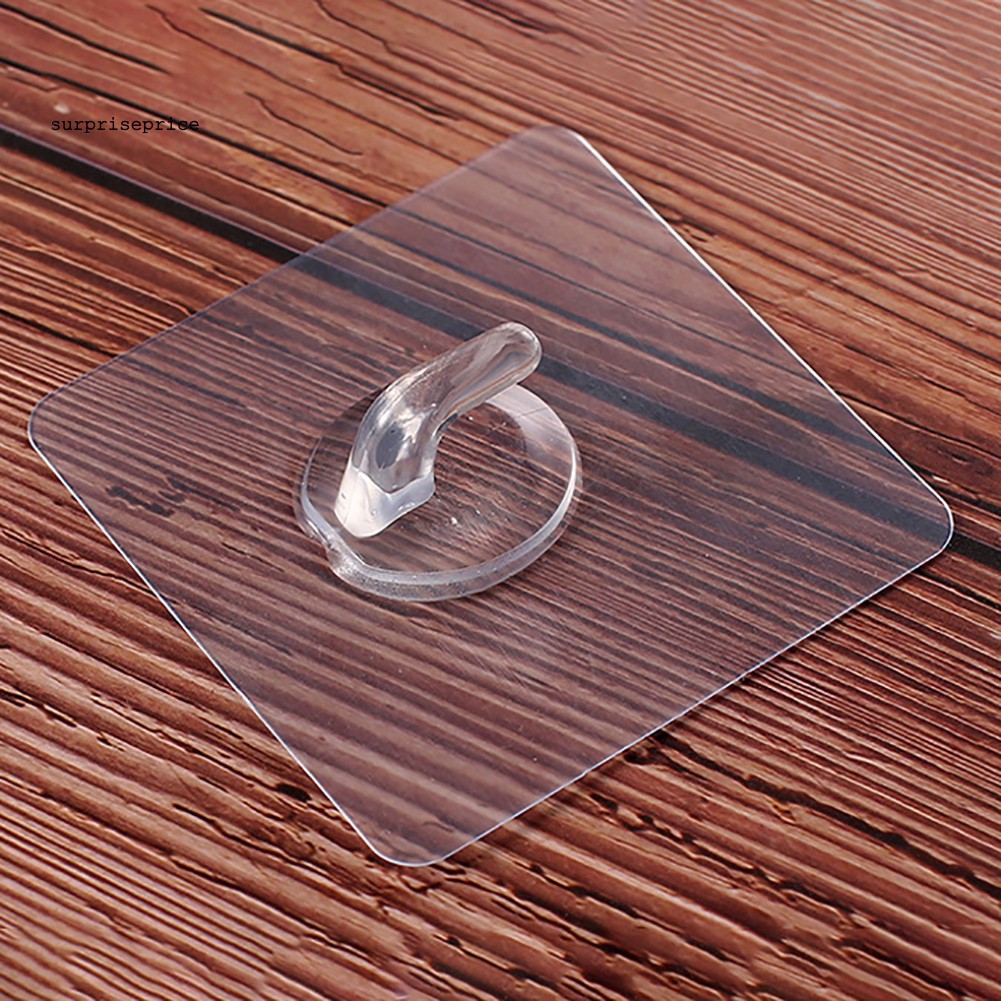 Set 10 móc treo tường trong suốt chống nước siêu dính tiện lợi