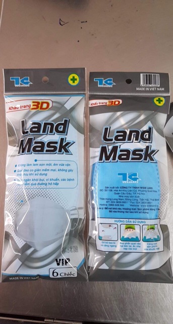 Khẩu trang 3d Land Mask set 3 cái | BigBuy360 - bigbuy360.vn