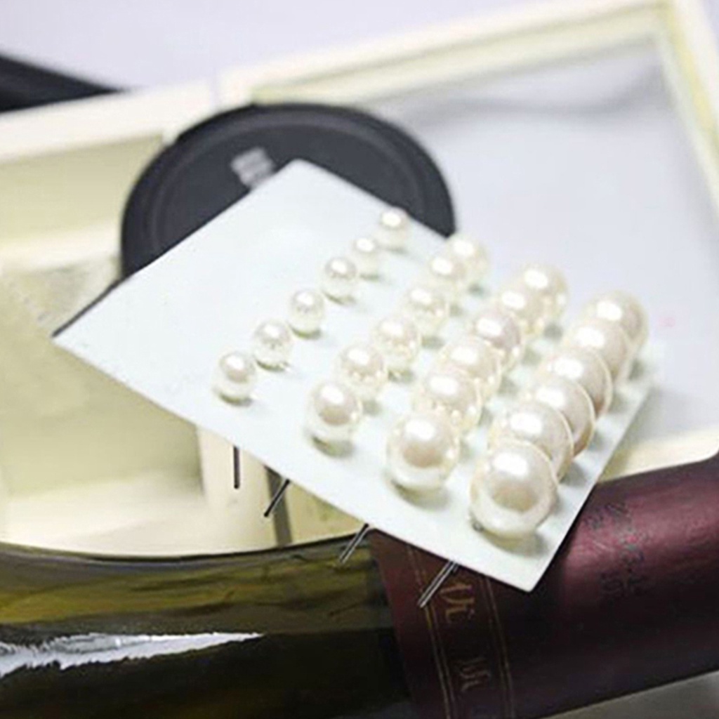 Bộ 12 cặp khuyên tai ngọc trai nhân tạo thanh lịch sang trọng dành cho nữ