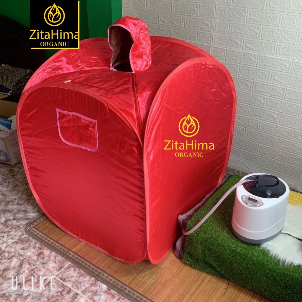 Lều xông hơi màu đỏ cao cấp ZITAHIMA dành cho cả gia đình - 90*90*100cm