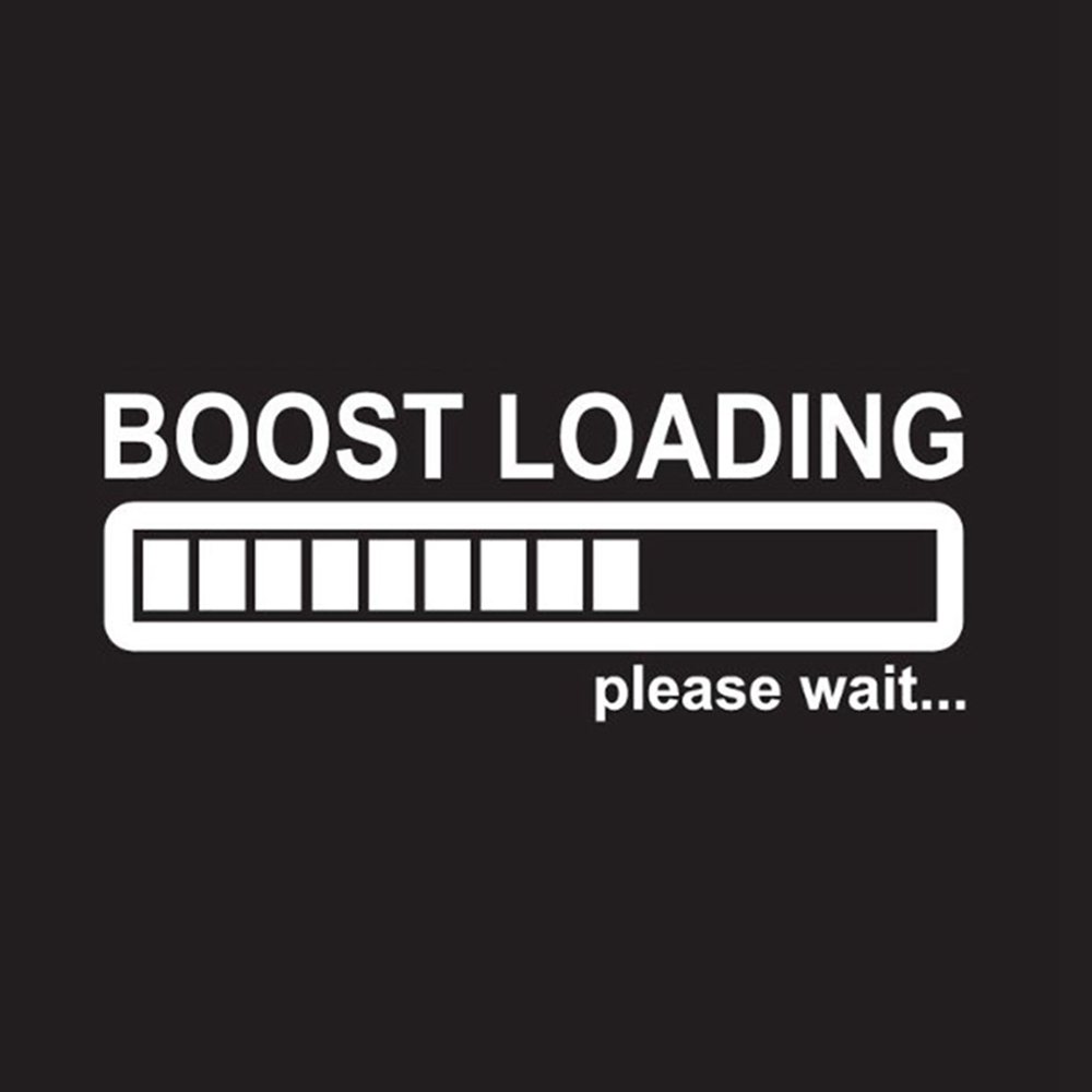 Miếng Dán Phản Quang Hình Chữ Boost Loading Please Wait.. Mới Nhiều Màu Trang Trí Xe Hơi