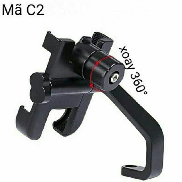 Kẹp Điện Thoại Trên Xe Máy Bằng Inox C2- Kẹp Điện thoại chống cướp | BigBuy360 - bigbuy360.vn