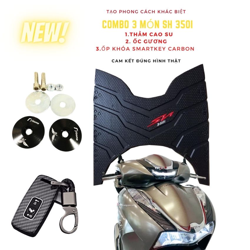 Combo 3 Món Cho xe Sh 350i (Chi tiết y hình )
