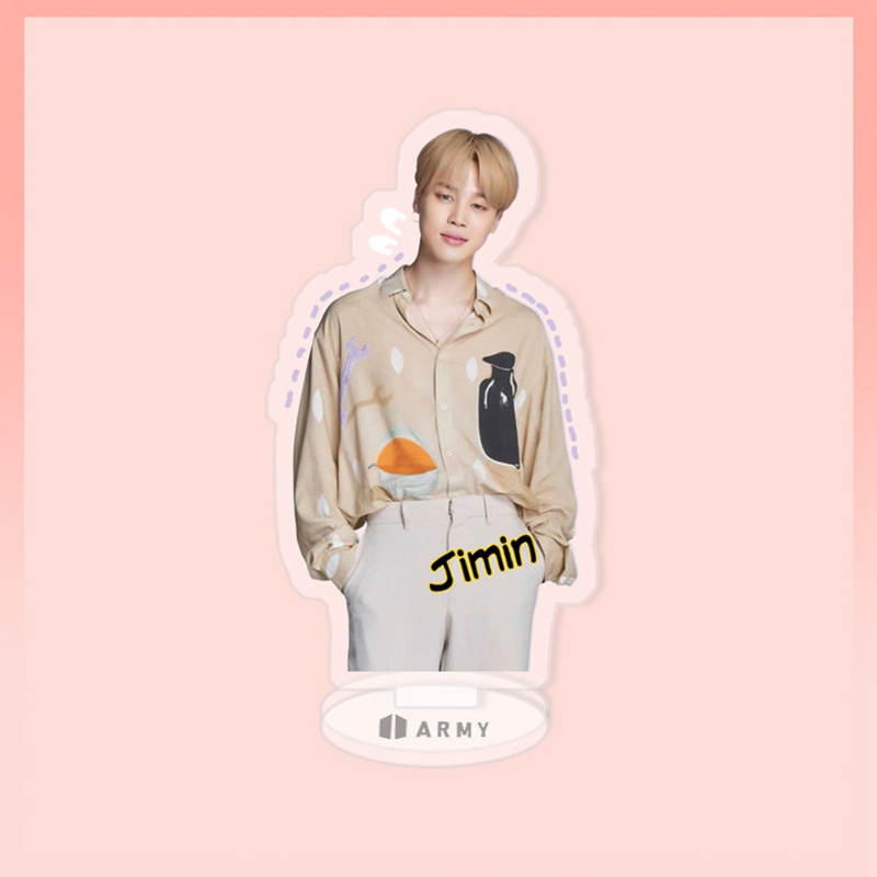 Giá đỡ trưng bày METAGIO bằng acrylic hình các thành viên trong nhóm nhạc BTS