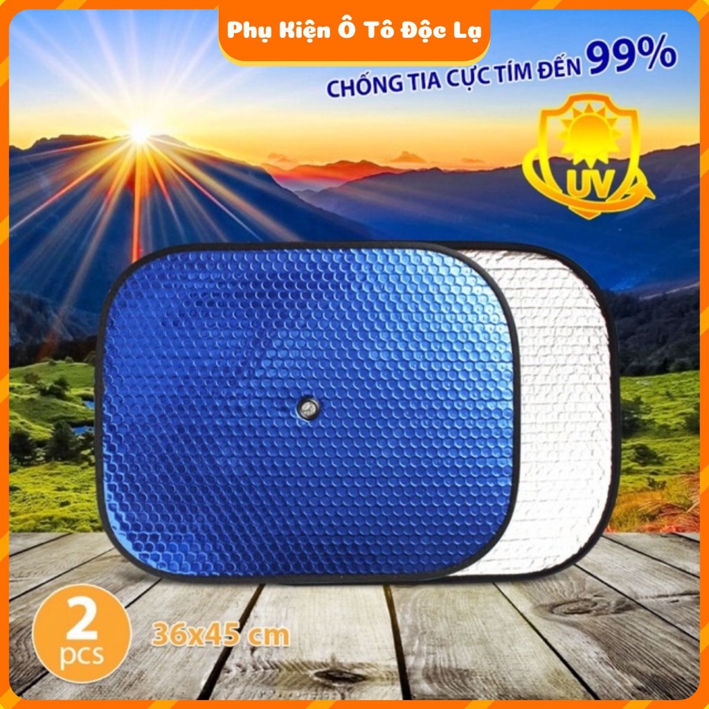 Bộ 4 Tấm Che Nắng Ô Tô, Tấm Chắn Nắng Ô Tô Xe Hơi Phản Quang Phủ Nhôm Bạc Cách Nhiệt,
