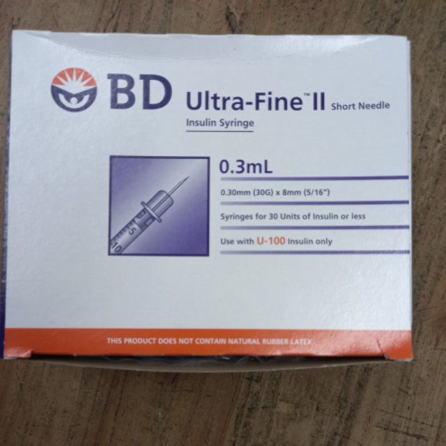 Kim tiêm tiểu đường BD Ultra-Fine II 0.3ml và 0,5ml