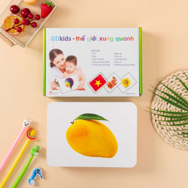 Flashcard Glenn Doman Dạy Bé Thế giới Xung Quanh - Bộ Thẻ Học Thông Minh Cho Bé Từ 0-6 tuổi 100 Thẻ TN005