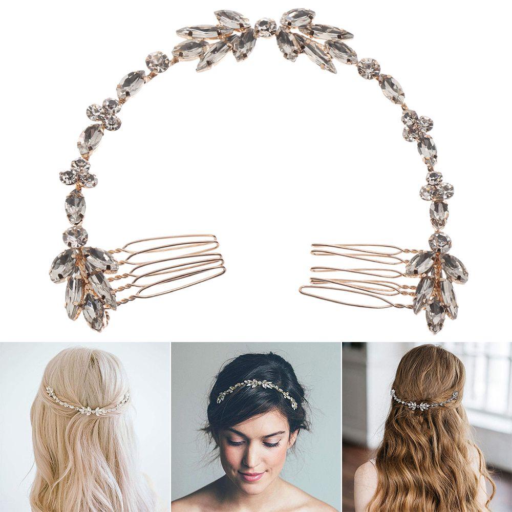 Mag Rách|Lược Cài Tóc Cô Dâu Đính Đá Sang Trọng