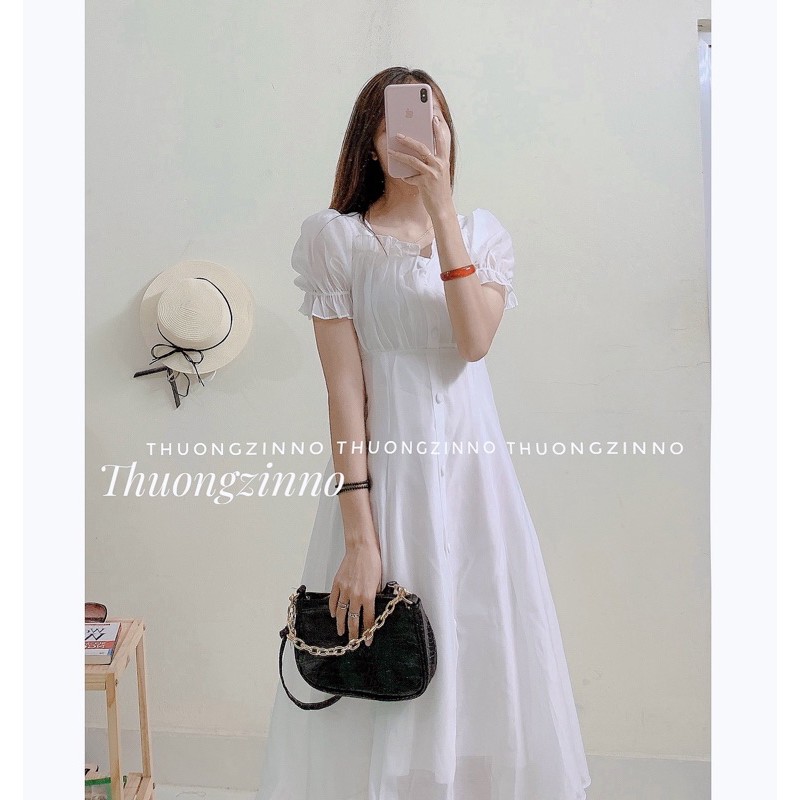 [Ảnh thật/Video] Váy Myan phối voan tơ Đầm dự tiệc công chúa (ảnh thật shop chụp)