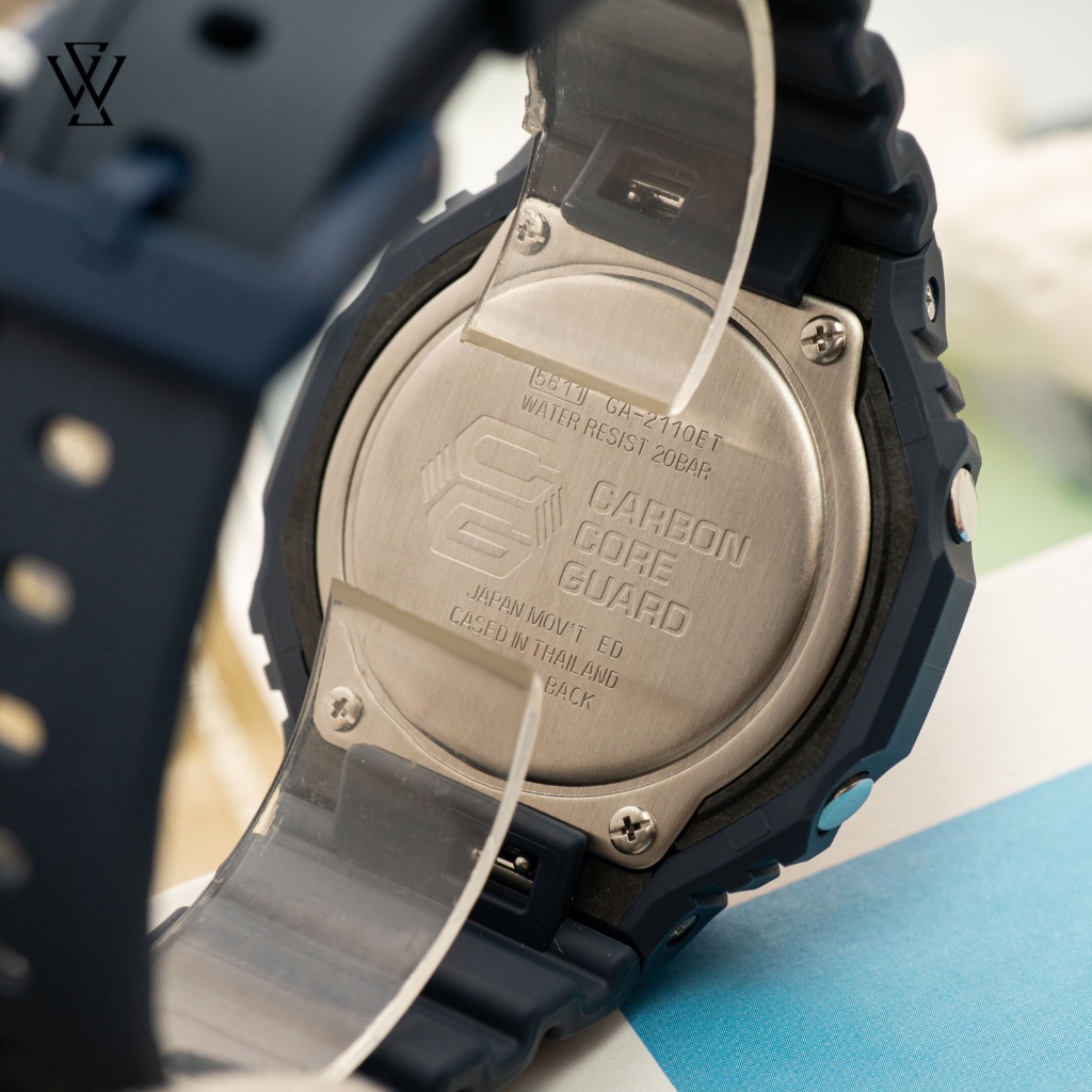 Đồng Hồ Quartz Nam Casio G-Shock WATCHSTORE GA-2110ET-2ADR Thiết Kế Mặt Kính Khoáng 45.4mm, Vỏ Carbon Và Dây Nhựa Bền Bỉ