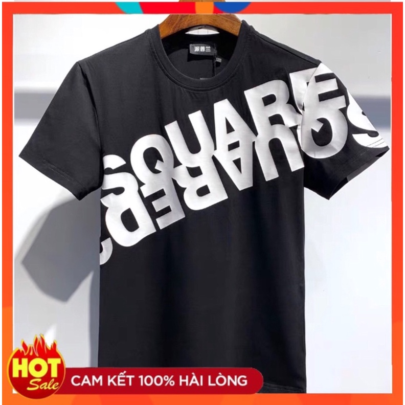 ⚡️𝐅𝐑𝐄𝐄 𝐒𝐇𝐈𝐏⚡️ Áo Thun Dsq2 Chữ Chéo Co Giãn Thấm Hút Tốt