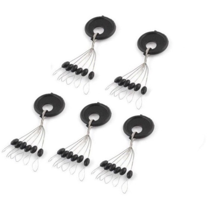 Hạt chặn phao 6 hạt dùng cho câu cá Hạt ghim phao siêu rẻ Đồ Câu Việt Bắc