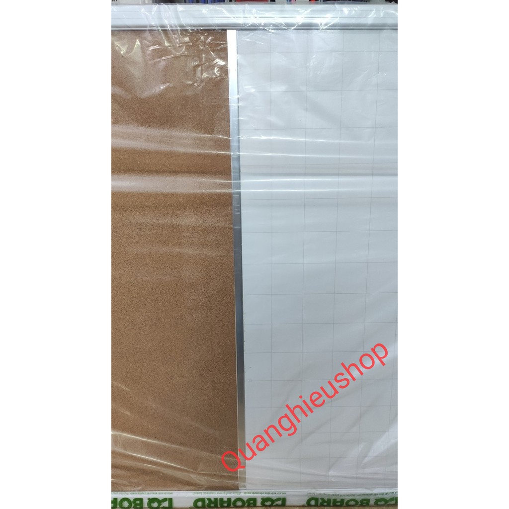 Bảng combo từ trắng + ghim bần kích thước 120 x 150cm trặng kèm bút, ghim