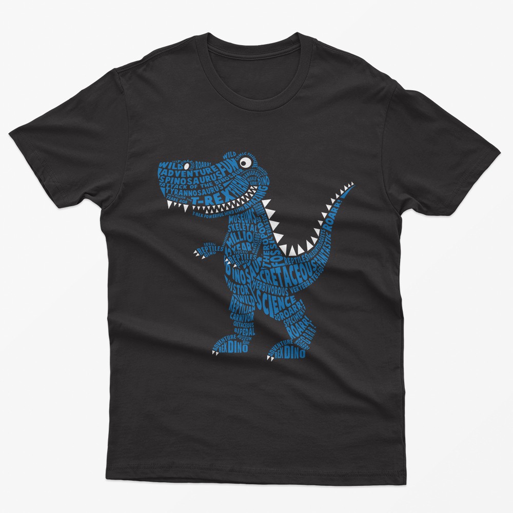 Áo thun nam Khủng long - Dinosaur - Đen