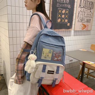 ❅☁♟thời trang giản dị ba lô nam nữ học sinh cấp 2 sức chứa lớn túi đi du lịch xu hướng ra đường